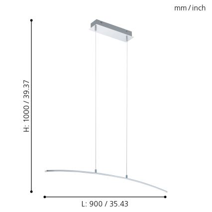 Eglo - Candelabro LED/14W/230V