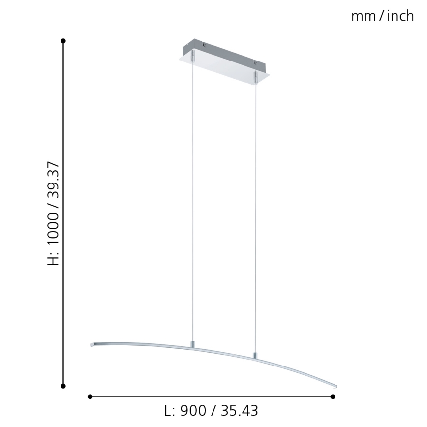 Eglo - Candelabro LED/14W/230V