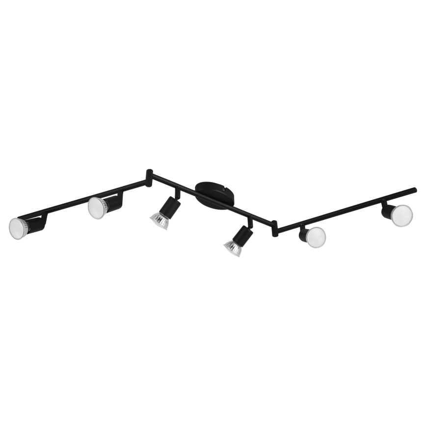 Eglo - Foco LED 6xGU10/2,8W/230V 3000K preto