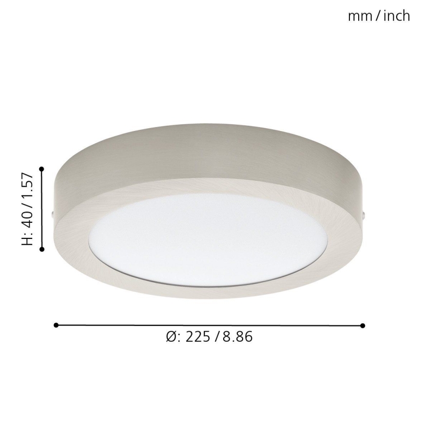 Eglo 32442 - Luz de teto LED FUEVA 1 LED/18W/230V