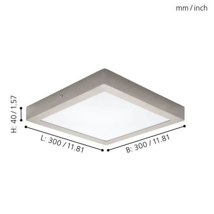 Eglo 32446 - Luz de teto LED FUEVA 1 LED/24W/230V