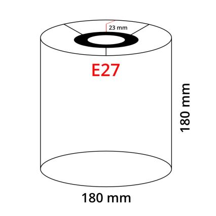 Eglo 32495 - Abajur universal TUNJA E27 diâmetro 18 cm cinzento