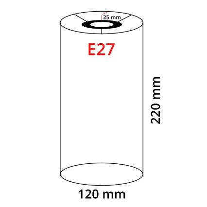 Eglo 32502 - Abajur universal TUNJA E27 diâmetro 12 cm castanho