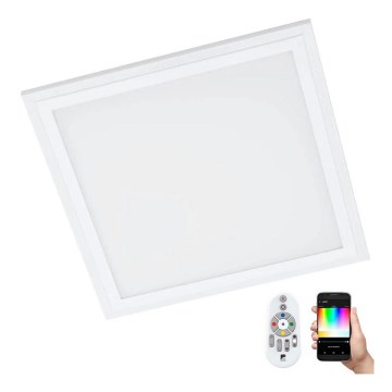 Eglo 32546 - Iluminação de teto LED RGBW com regulação SALOBRENA-C LED/16W/230V 2700-6500K 30x30 cm branco