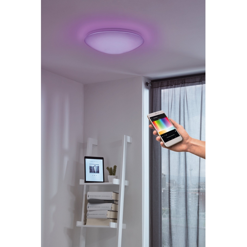 Eglo - Iluminação de parede e teto LED RGB com regulação GIRON-C LED/17W/230V