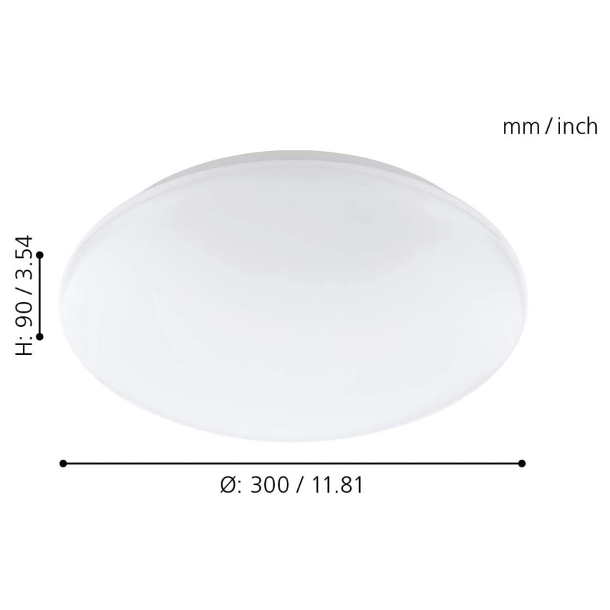 Eglo - Iluminação de parede e teto LED RGB com regulação GIRON-C LED/17W/230V