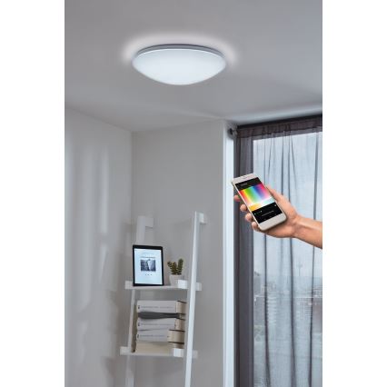 Eglo - Plafoniera de perete LED RGB cu intensitate reglabilă GIRON-C LED/17W/230V