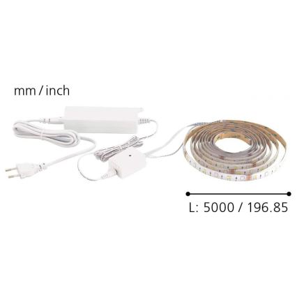 Eglo - Tira LED RGB 5m STRIPE-C LED-RGB/19W/230V