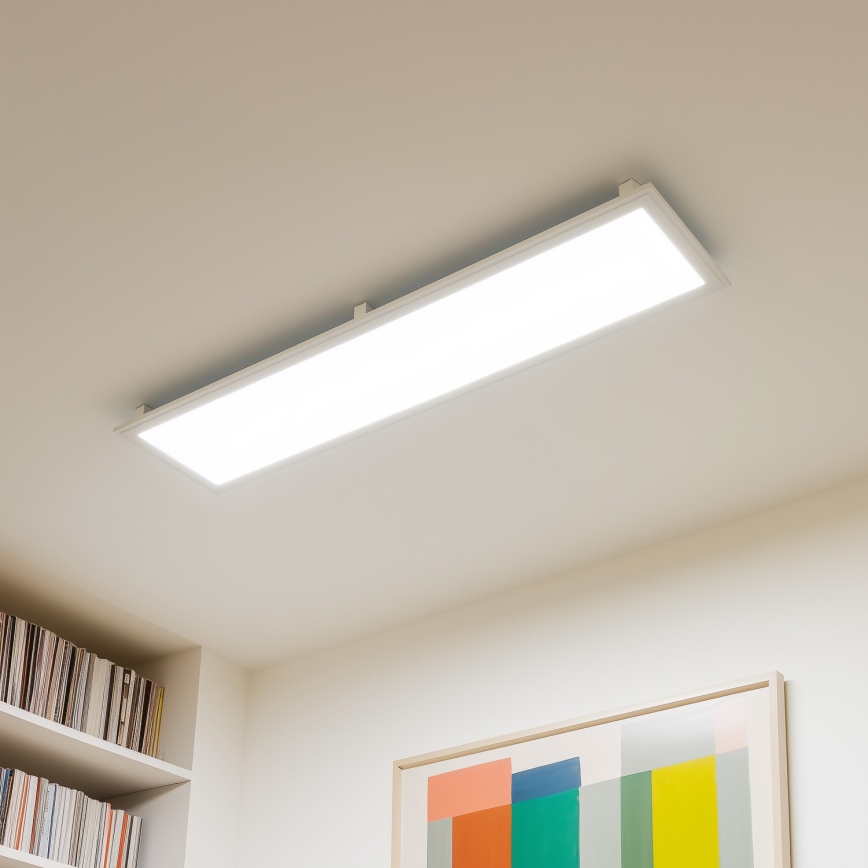 Eglo 32734 - Painel de encastrar 2em1 LED RGBW regulável SALOBRENA-C LED/34W/230V branco + comando