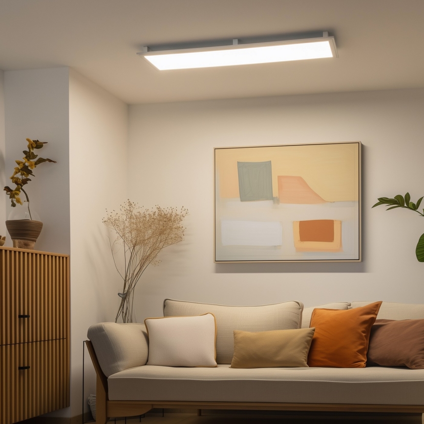 Eglo 32734 - Painel de encastrar 2em1 LED RGBW regulável SALOBRENA-C LED/34W/230V branco + comando
