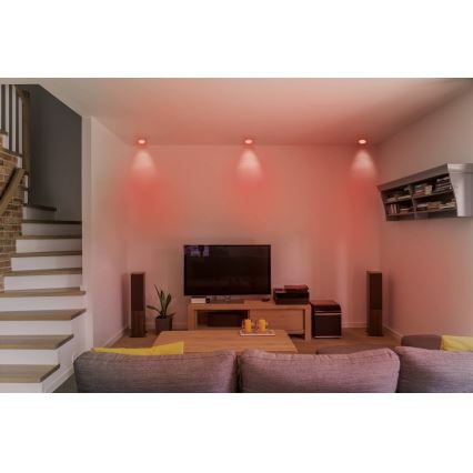 Eglo - Iluminação embutida LED RGB com regulação FUEVA-C LED/10,5W/230V