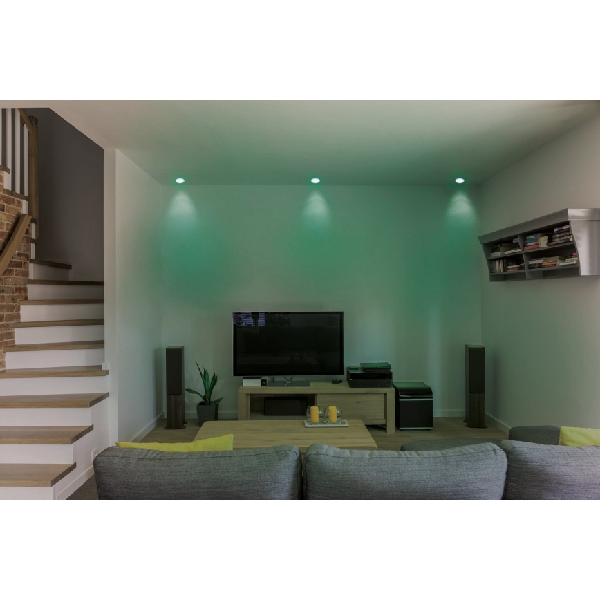 Eglo - Iluminação embutida LED RGB com regulação FUEVA-C LED/10,5W/230V