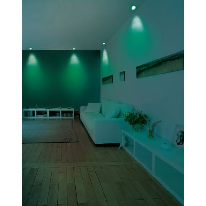 Eglo - Iluminação embutida LED RGB com regulação FUEVA-C LED/5,4W/230V