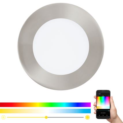 Eglo - Iluminação embutida LED RGB com regulação FUEVA-C LED/5,4W/230V