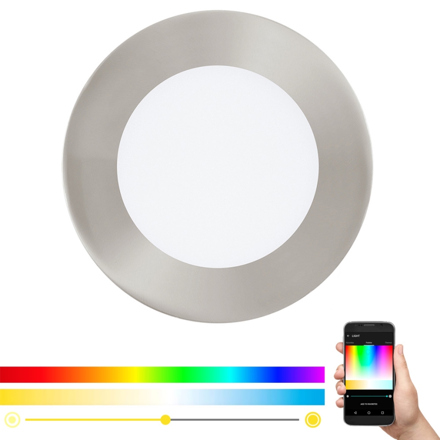Eglo - Iluminação embutida LED RGB com regulação FUEVA-C LED/5,4W/230V