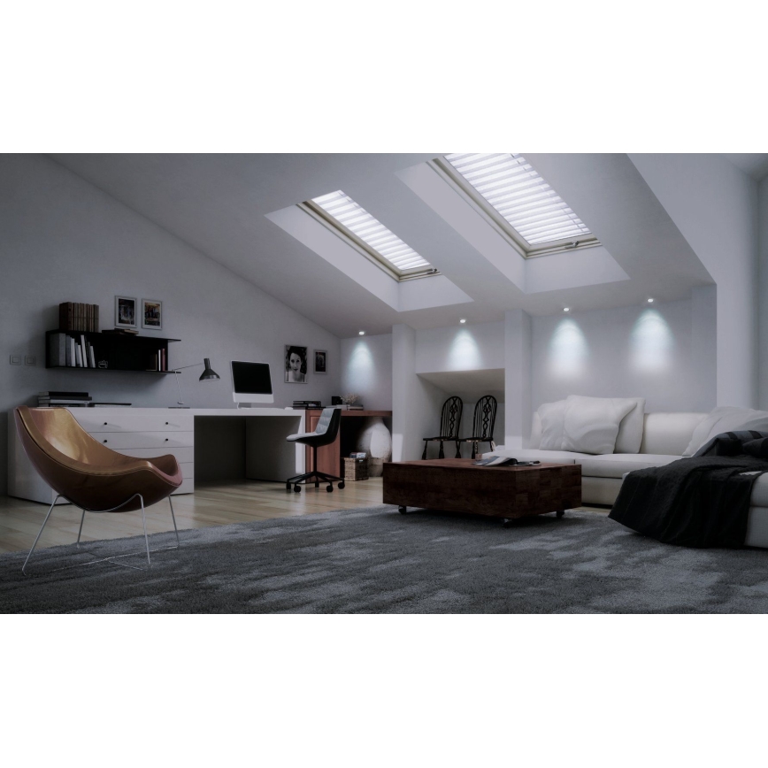 Eglo - Iluminação embutida LED RGB com regulação FUEVA-C LED/10,5W/230V