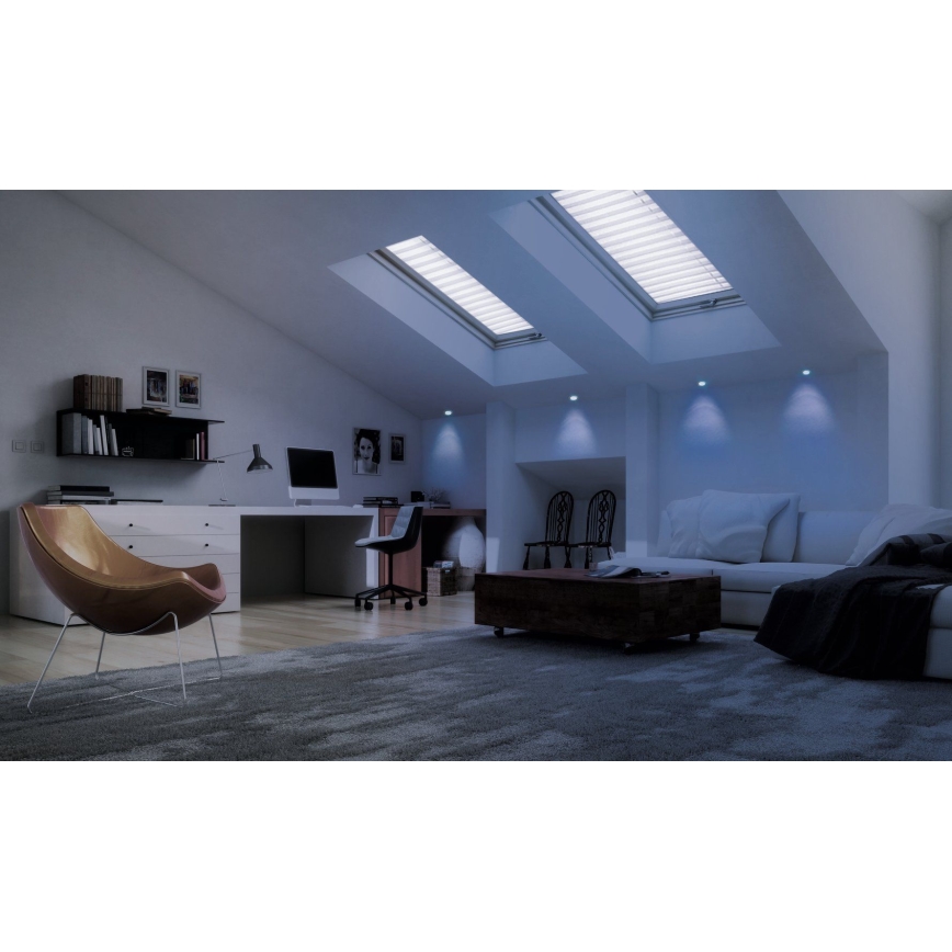 Eglo - Iluminação embutida LED RGB com regulação FUEVA-C LED/10,5W/230V