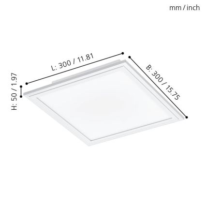 Eglo - Iluminação de teto LED LED/16W/230V
