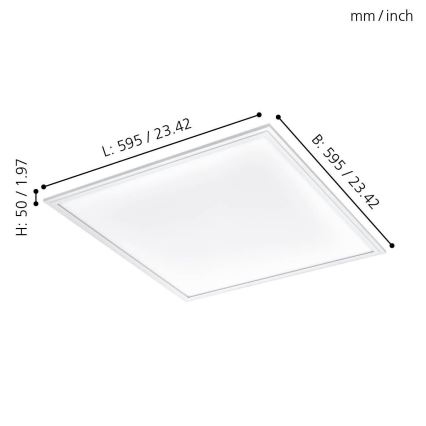 Eglo - Iluminação de teto LED LED/40W/230V
