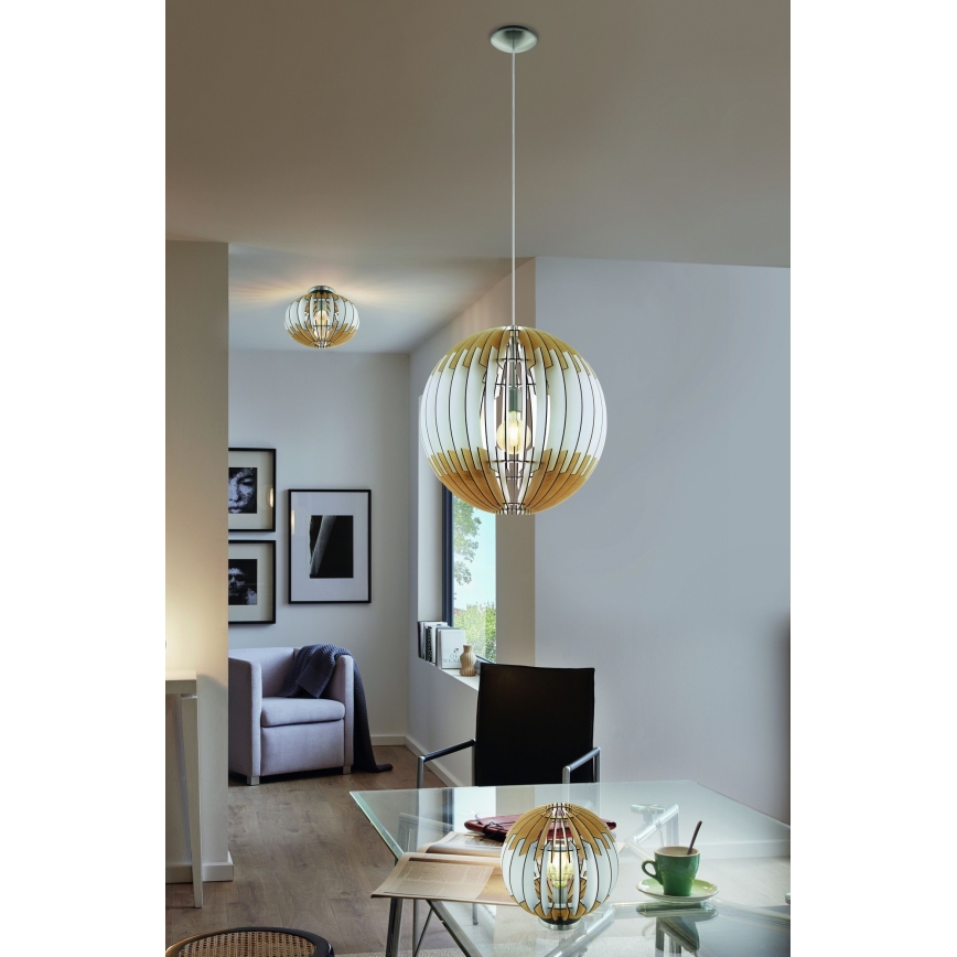 Eglo 32846 - Candelabro suspenso OLMERO 1xE27/60W/230V