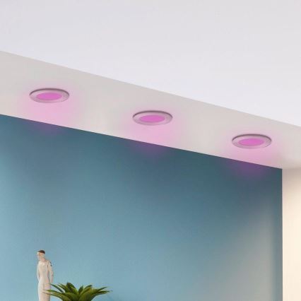 Eglo - CONJUNTO 3x LED RGB Foco de encastrar com regulação FUEVA-C 1xLED/3W/230V