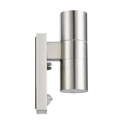 Eglo - Luz de parede LED de exterior com sensor 2xGU10/3W/230V IP44