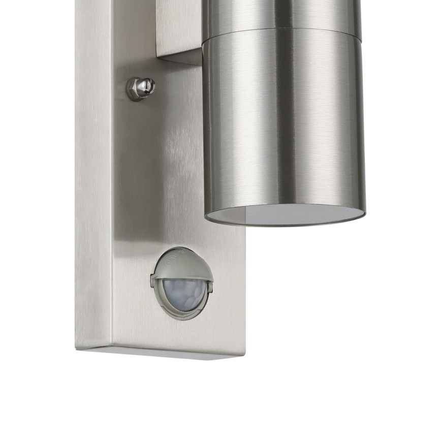 Eglo - Luz de parede LED de exterior com sensor 2xGU10/3W/230V IP44