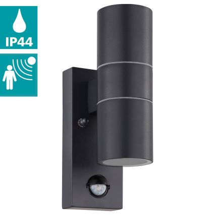 Eglo - Iluminação de parede LED exterior com sensor 2xGU10/3W/230V IP44