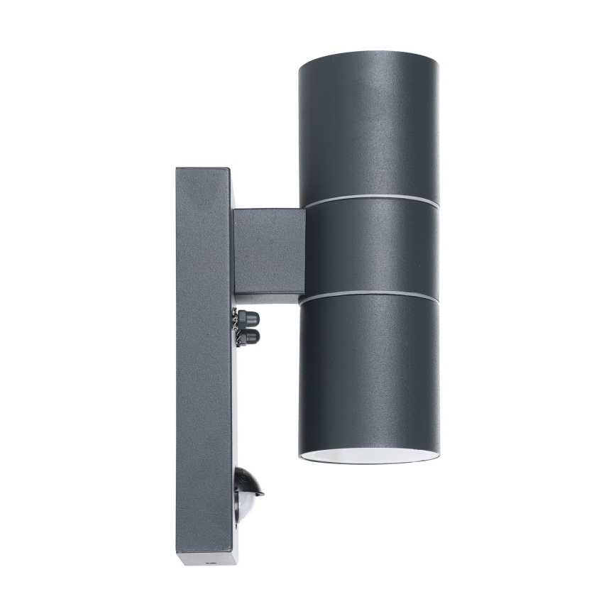 Eglo - Iluminação de parede LED exterior com sensor 2xGU10/3W/230V IP44