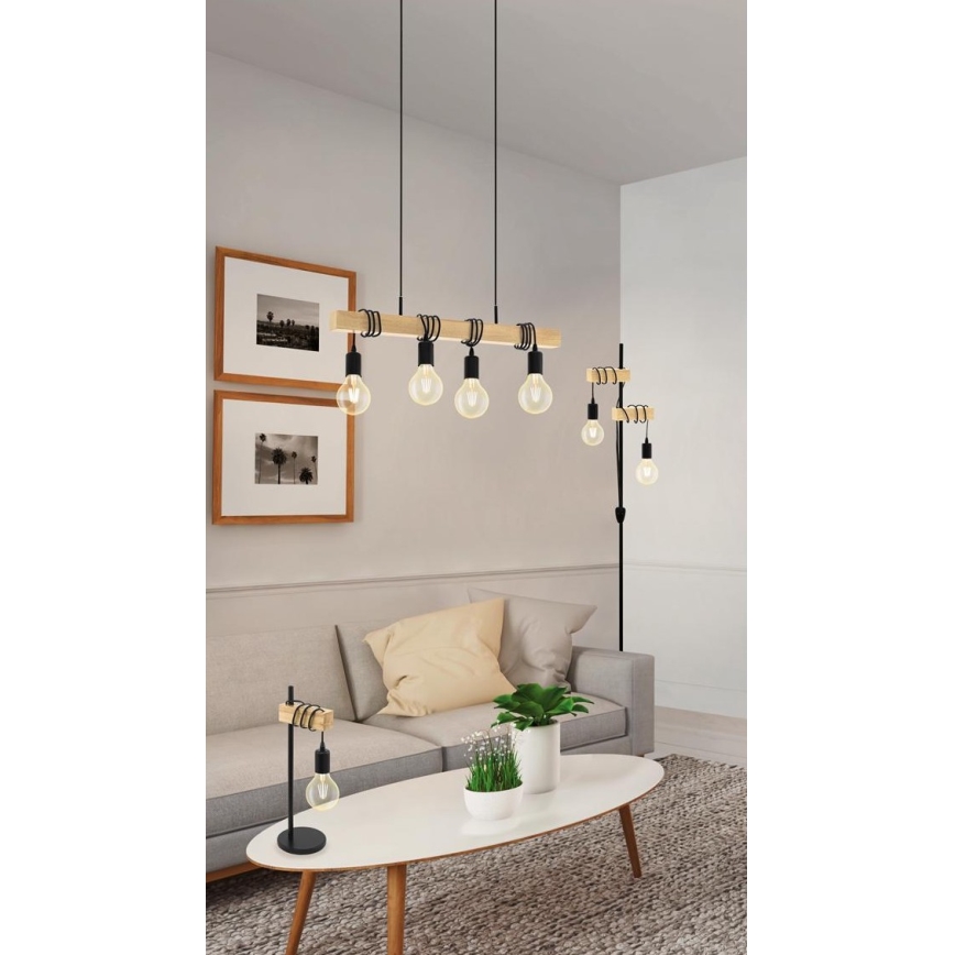 Eglo - Candelabro num fio TOWNSHEND 4xE27/60W/230V