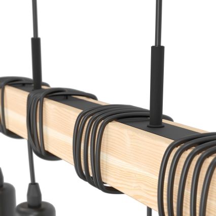 Eglo - Candelabro num fio TOWNSHEND 4xE27/60W/230V