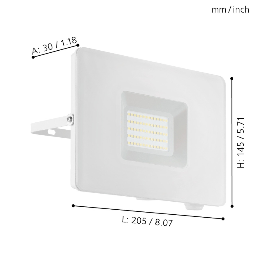 Eglo - Holofote LED LED/50W/230V IP65