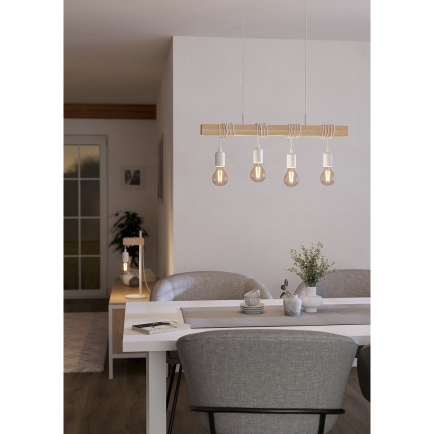Eglo - Candelabro num fio TOWNSHEND 4xE27/60W/230V