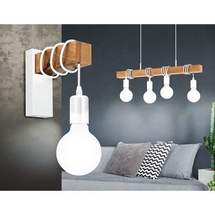 Eglo - Candelabro num fio TOWNSHEND 4xE27/60W/230V