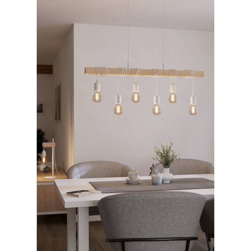 Eglo - Candelabro num fio TOWNSHEND 6xE27/60W/230V