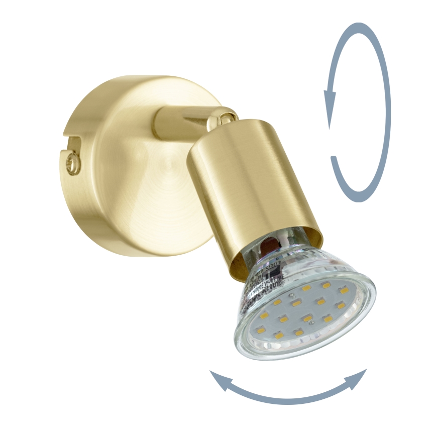 Eglo - Foco de parede LED 1xGU10/2,8W/230V 3000K dourado