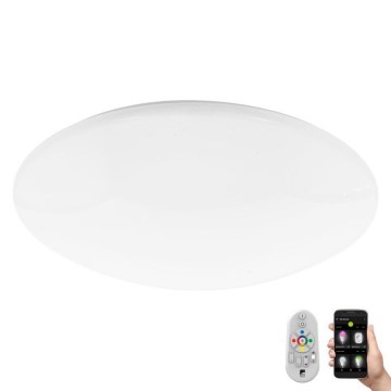 Eglo 33221 - Iluminação de teto LED RGBW com regulação TOTARI LED/34W/230V + comando