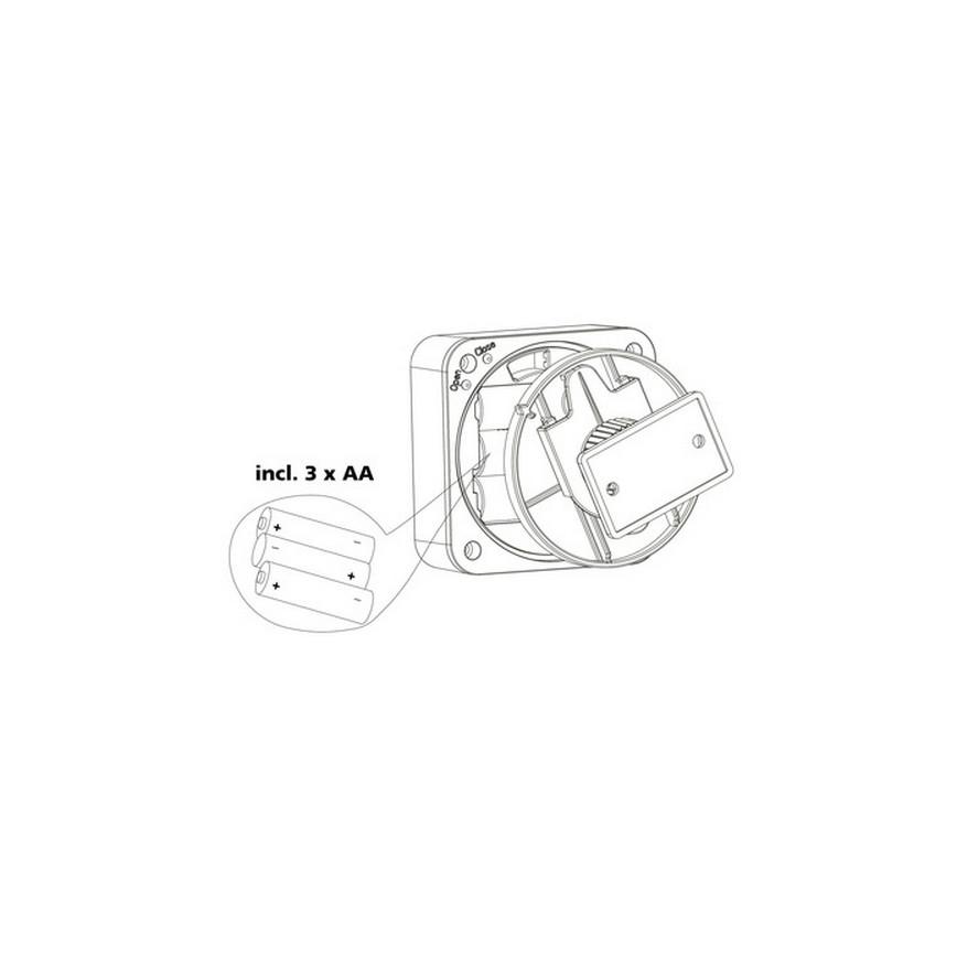 Eglo 33236 - Sensor de movimento exterior CONNECT SENSOR 3xAA 12 m branco IP44