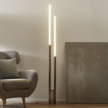 Eglo 33323 - Candeeiro de chão LED RGBW com regulação FRAIOLI-C 2xLED/17W/230V 2700-6500K cromado mate