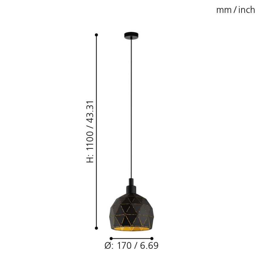 Eglo - Candelabro num fio 1xE14/40W/230V