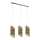 Eglo 33549 - Candelabro num fio AGREDA 3xE27/40W/230V