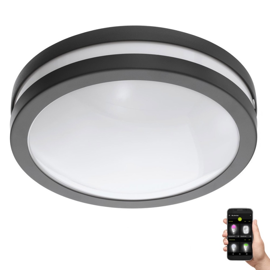 Eglo 33571 - Iluminação de casa de banho LED com regulação LOCANA-C LED/14W/230V IP44 preto