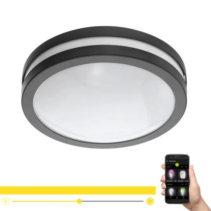 Eglo 33571 - Luminária de banheiro LED dimmerizável LOCANA-C LED/14W/230V IP44 preta