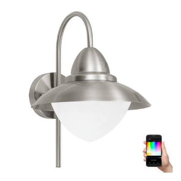Eglo 33583 - LED RGBW Iluminação de parede exterior SIDNEY 1xE27/9W/230V IP44