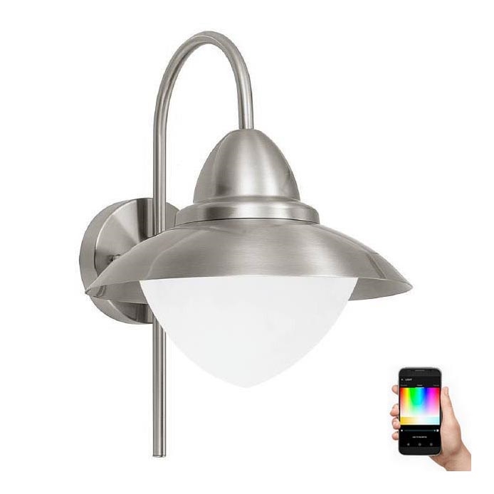Eglo 33583 - LED RGBW Iluminação de parede exterior SIDNEY 1xE27/9W/230V IP44
