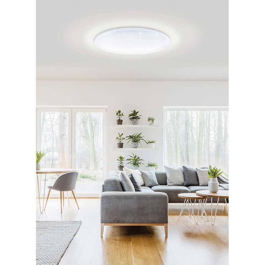 Eglo 33669 - Iluminação de teto LED RGBW com regulação TOTARI-C LED/43W/230V 2700-6500K branco + comando