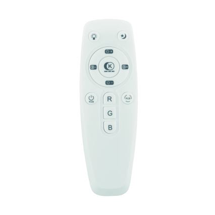 Eglo - Iluminação de teto LED RGBW para casa de banho com regulação com colunas LED/19W/230V 3000-6500K IP44 diâmetro 39 cm branco + comando