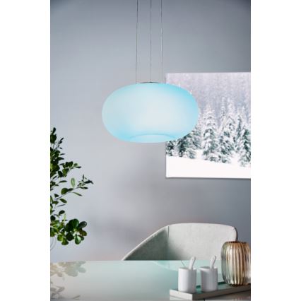Eglo 33766 - Candeeiro suspenso LED RGBW com regulação OPTICA-C LED/22W/230V