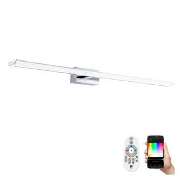 Eglo 33768 - Iluminação LED RGBW regulável para espelho de casa de banho TABIANO-C LED/21W/230V 2700-6500K 90,5 cm IP44 + comando