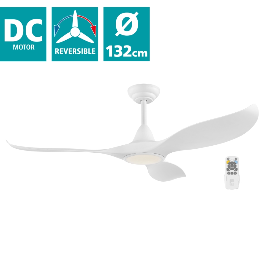 Eglo - Ventoinha de teto LED LED/15W/230V + comando
